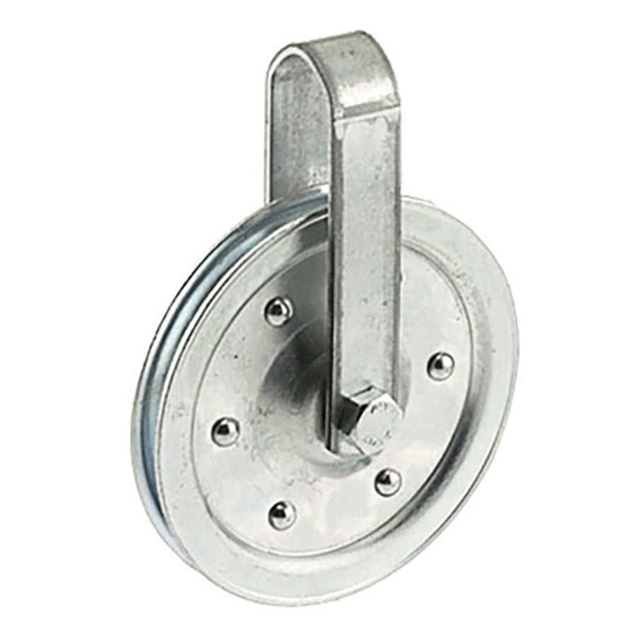 Steel Pulley with 4-Inch Wheel, Strap & Axle Bolt for Garage Doors - Durable & Reliable Operation - Steel Pulley with 4-Inch Wheel, Strap & Axle Bolt for Garage Doors - Durable & Reliable Operation
