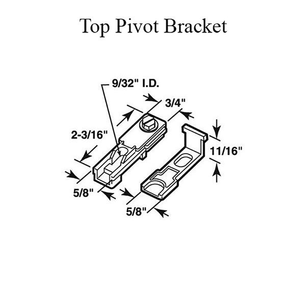 Bi-Fold Door Top Pivot Bracket - Bi-Fold Door Top Pivot Bracket