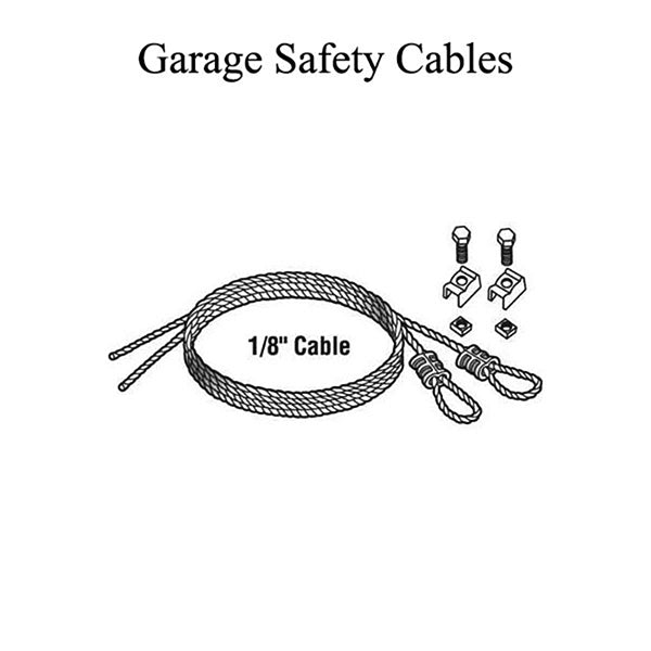 Safety Cables, Overhead Garage Doors - 2 pack - Safety Cables, Overhead Garage Doors - 2 pack