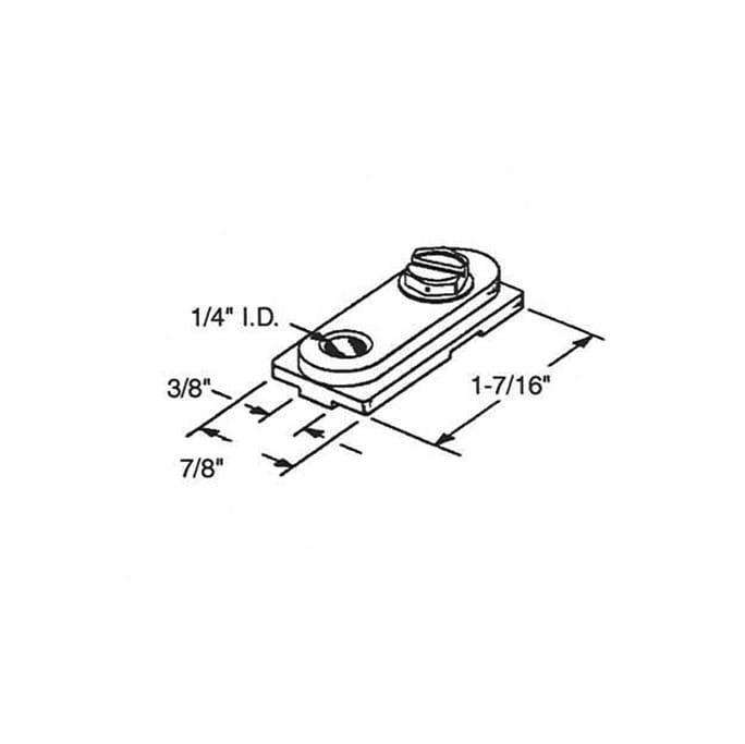 Bi-Fold Door Pivot Bracket Insert - Bi-Fold Door Pivot Bracket Insert