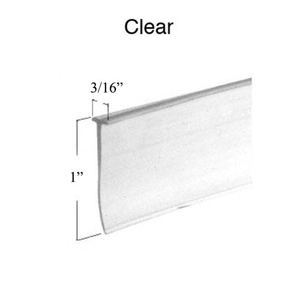 Shower door sweep 5/32 x 1 inch length - Clear - Shower door sweep 5/32 x 1 inch length - Clear