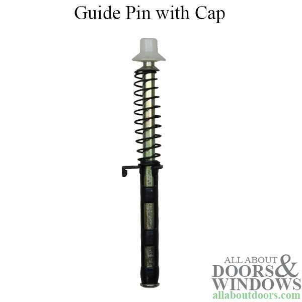 Floataway Guide Pin w/ Cap, Metal Closet Door Pivot Rod, 1/4 Diameter - Floataway Guide Pin w/ Cap, Metal Closet Door Pivot Rod, 1/4 Diameter