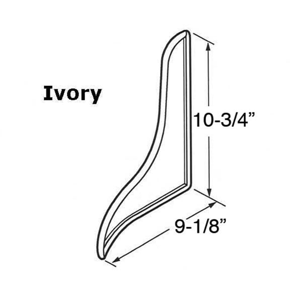 Curved Splash Guard - Ivory - 2 Pack - Curved Splash Guard - Ivory - 2 Pack