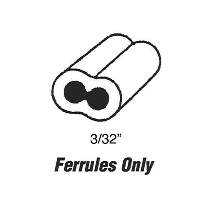 Cable Ferrules - Bulk - 3/32 Inch - 100 pcs - Cable Ferrules - Bulk - 3/32 Inch - 100 pcs