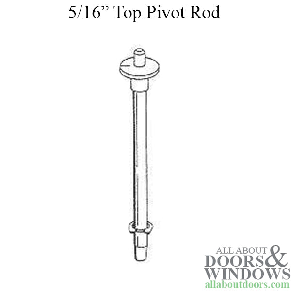 Pivot Rod, 5/16 inch, Top, Metal bi-fold Door - Pivot Rod, 5/16 inch, Top, Metal bi-fold Door