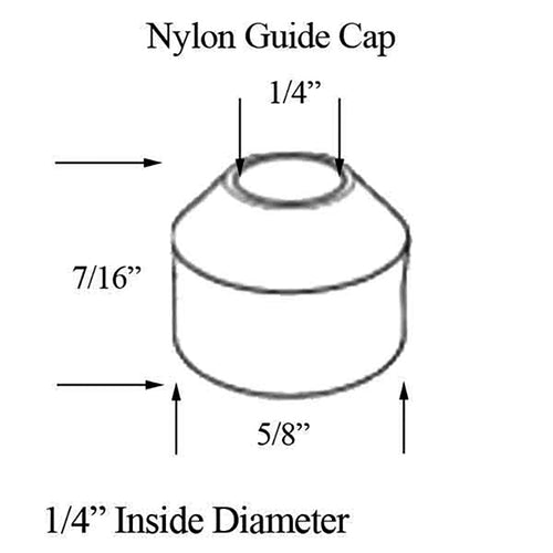 Nylon Guide Cap for Plunger Pin, Wood Doors - Nylon Guide Cap for Plunger Pin, Wood Doors