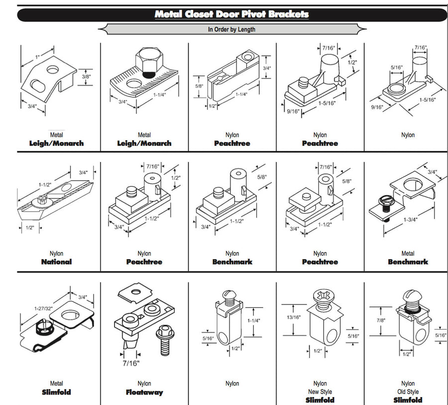 Leigh Pivot Bracket - Metal Bi-fold door - Leigh Pivot Bracket - Metal Bi-fold door