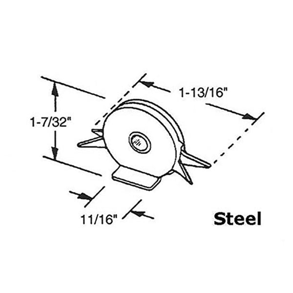 Rollers, Sliding Door, Steel - Rollers, Sliding Door, Steel