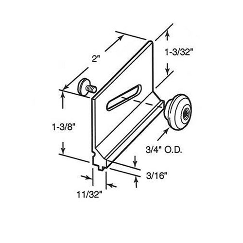 Roller Assembly - Bath Co - Shower Door- 2 pack - Roller Assembly - Bath Co - Shower Door- 2 pack