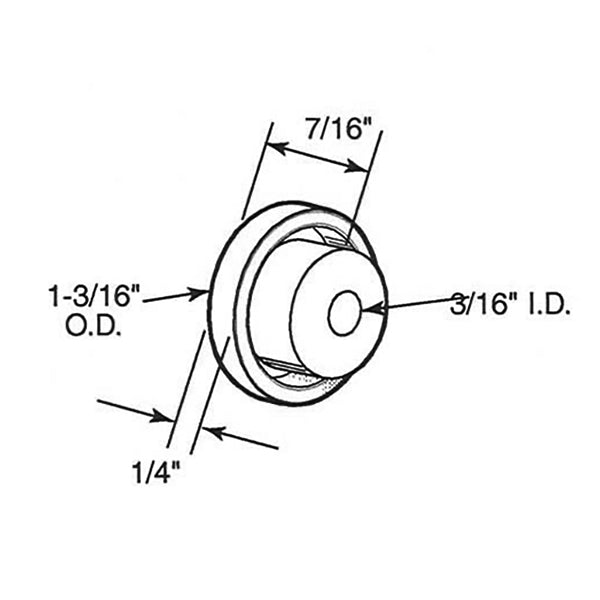 Nylon Rollers Only, 1-3/16 inch - Nylon Rollers Only, 1-3/16 inch