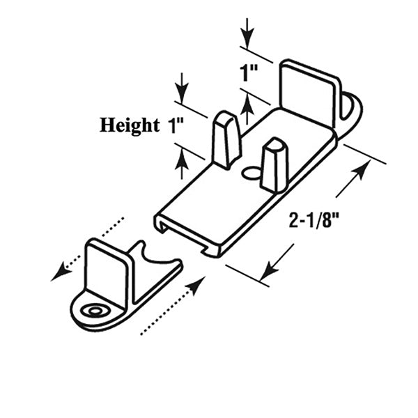 Adjustable Nylon Floor Guide 7/8 Inch to 1‑3/8 Inch - Adjustable Nylon Floor Guide 7/8 Inch to 1‑3/8 Inch