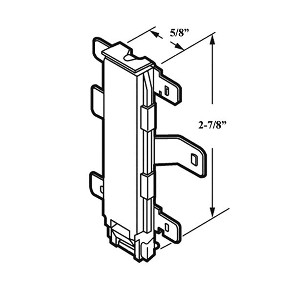 5/8 Inch Nylon Bottom Mount Guide Non-Handed - 5/8 Inch Nylon Bottom Mount Guide Non-Handed