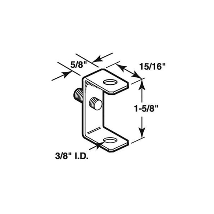 Bracket, Pivot Rod, Metal bi-fold Door - Bracket, Pivot Rod, Metal bi-fold Door