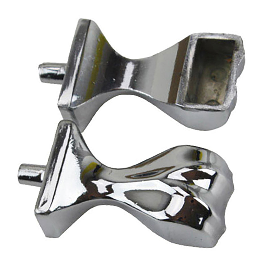 Towel Bar Bracket, One Stud - Brushed Chrome, Pairs - Towel Bar Bracket, One Stud - Brushed Chrome, Pairs