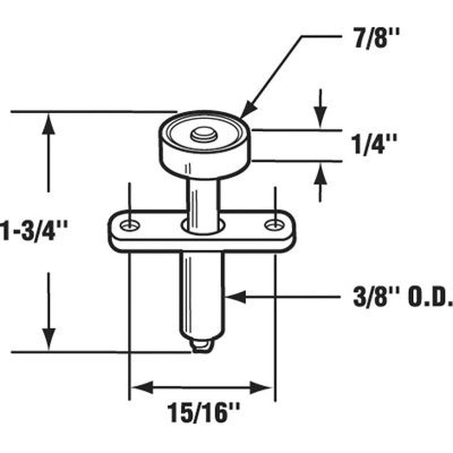 Spring-Loaded Guide Roller with Nails - Spring-Loaded Guide Roller with Nails