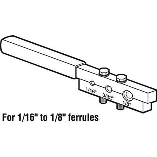Ferrule Crimping Swage Tool Used for 1/16-1/8 Inch Cable - Ferrule Crimping Swage Tool Used for 1/16-1/8 Inch Cable