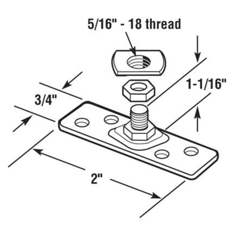 Acme / Cox Top Mounting Bracket Part No. 1701 - Acme / Cox Top Mounting Bracket Part No. 1701