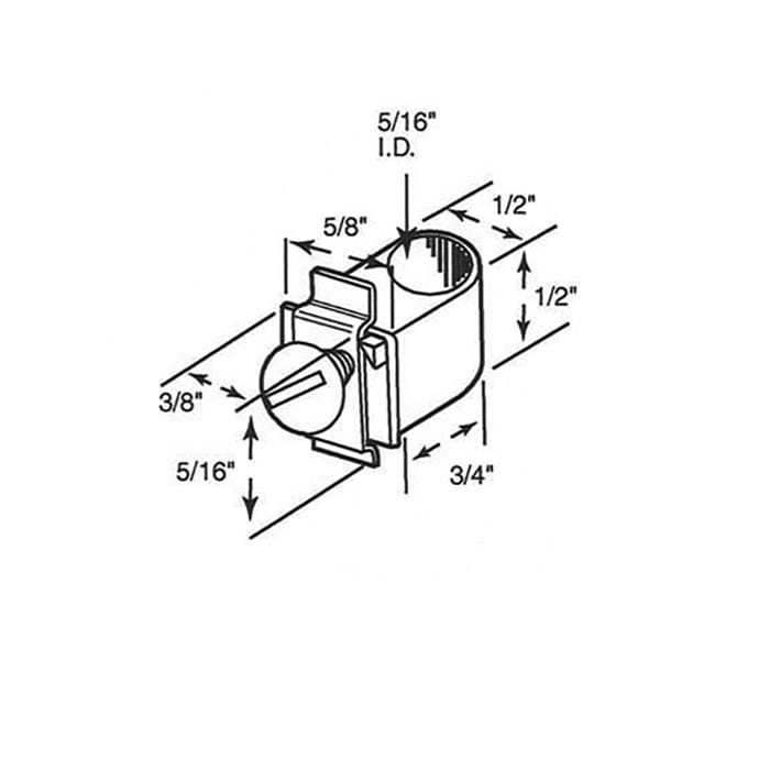 Slimfold Clamp, Pivot rod, Metal Bi-fold door - Old Style - Slimfold Clamp, Pivot rod, Metal Bi-fold door - Old Style