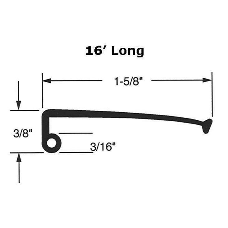 Weatherstrip - Metal Door - 16 Foot - Weatherstrip - Metal Door - 16 Foot