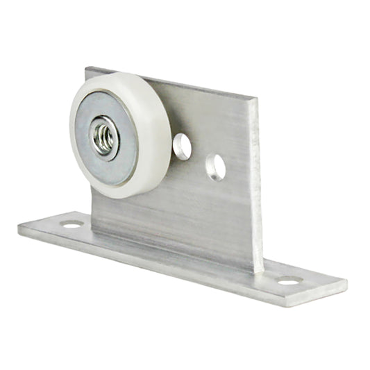 Shower Door Roller with Bracket 3/4" Flat Edge Wheel Diameter
