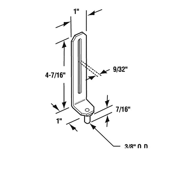 Bi-Fold Door Bottom Guide Nylon and Steel - Bi-Fold Door Bottom Guide Nylon and Steel