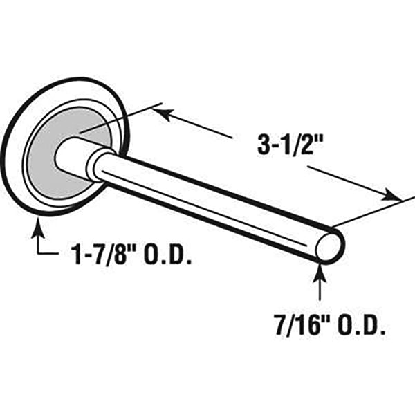 Standard Nylon Roller with 1 7/8 Inch Wheel - 2 Pack - Standard Nylon Roller with 1 7/8 Inch Wheel - 2 Pack