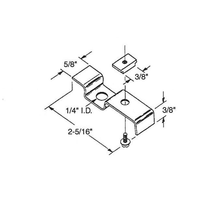 Bi-Fold Door Top Pivot Bracket - Bi-Fold Door Top Pivot Bracket