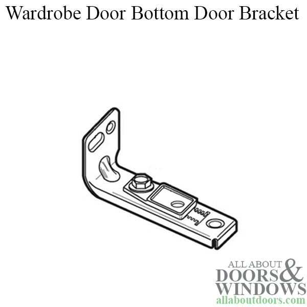 Wardrobe Door Bottom Bracket - Wardrobe Door Bottom Bracket