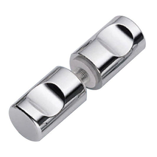 Shower Door Pull, 2 sided - Bright Chrome