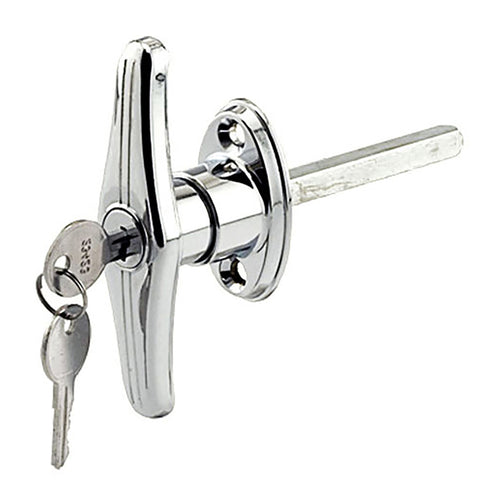 Lock T Handle with Keys  - Chrome - Lock T Handle with Keys  - Chrome