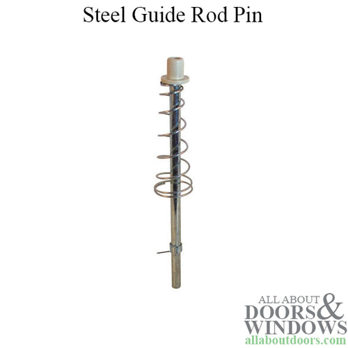 Closet Bi Fold Door Pivot Rod with 0.25 Inch Guide - Closet Bi Fold Door Pivot Rod with 0.25 Inch Guide