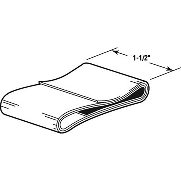 Shower Door Bottom Seal / Sweep - Flat  1-1/2 inch - Gray - Shower Door Bottom Seal / Sweep - Flat  1-1/2 inch - Gray