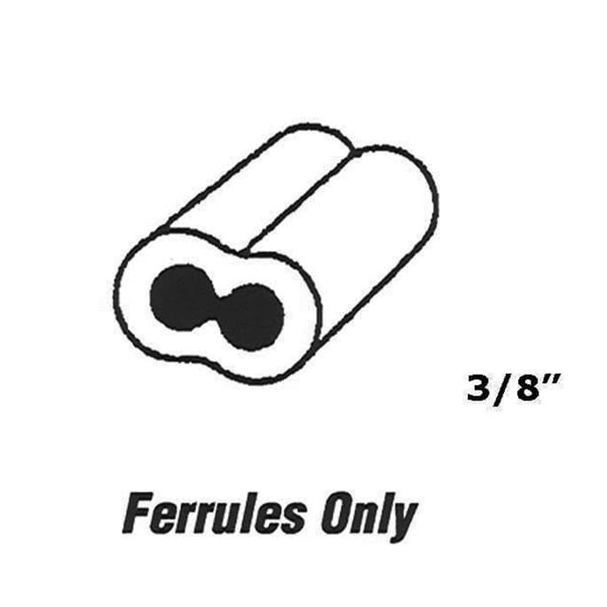 Garage Door Cable Ferrules 0.375 Inch 20 pack - Garage Door Cable Ferrules 0.375 Inch 20 pack