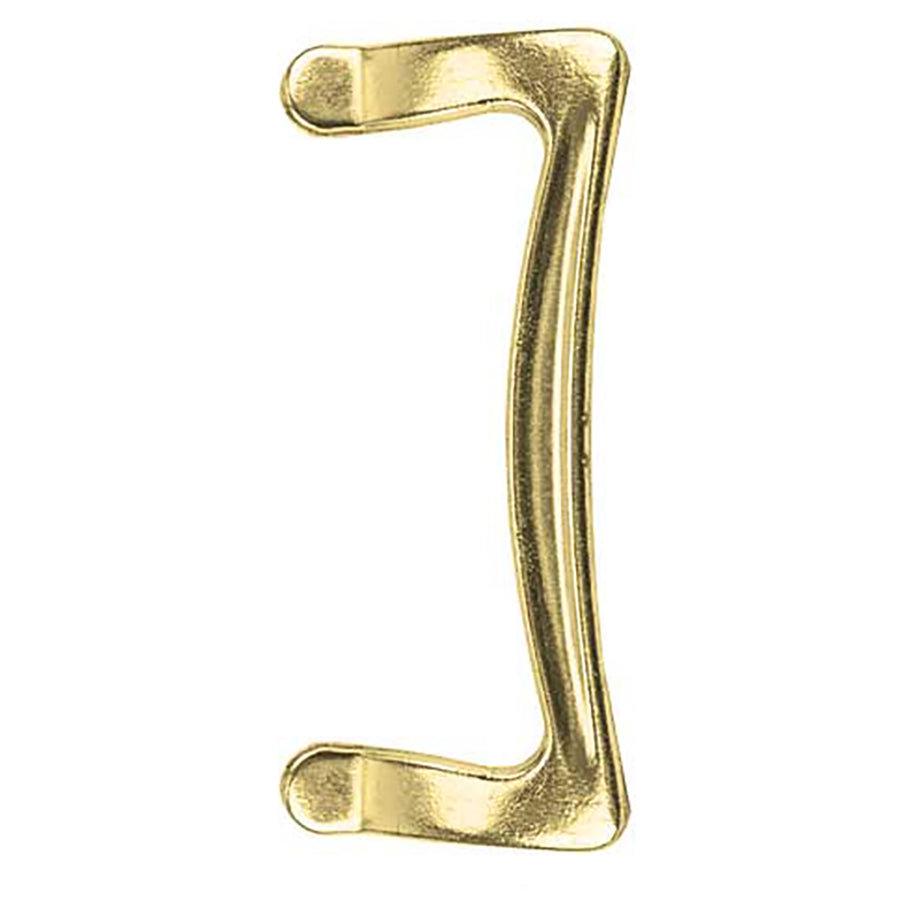 3-1/2 Inch Universal Shower Door / Tub Enclosure Single Handle with Threaded Studs - Brass - 3-1/2 Inch Universal Shower Door / Tub Enclosure Single Handle with Threaded Studs - Brass
