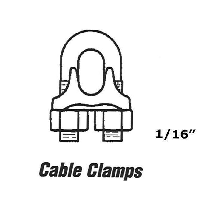 Cable Clamp for 1/16