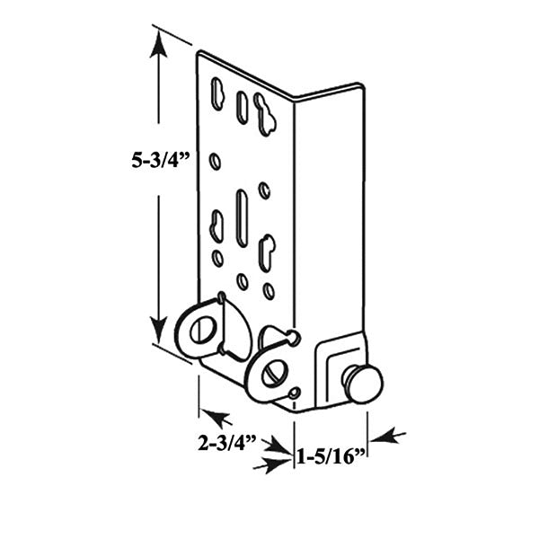 Right Hand Bottom Lifting Bracket for Garage Door - Right Hand Bottom Lifting Bracket for Garage Door