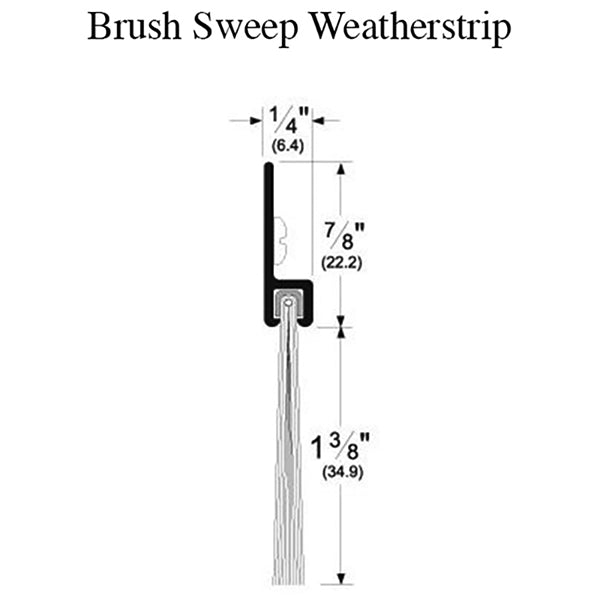 Brush Sweep Weatherstrip - Brush Sweep Weatherstrip