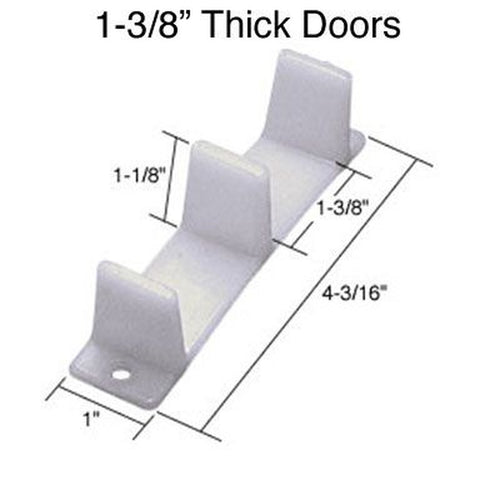 Nylon Bottom‑Mount Closet Door Floor Guide - Nylon Bottom‑Mount Closet Door Floor Guide
