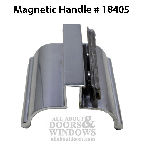 Hinged Shower Door Handle with Magnetic Catch - Hinged Shower Door Handle with Magnetic Catch
