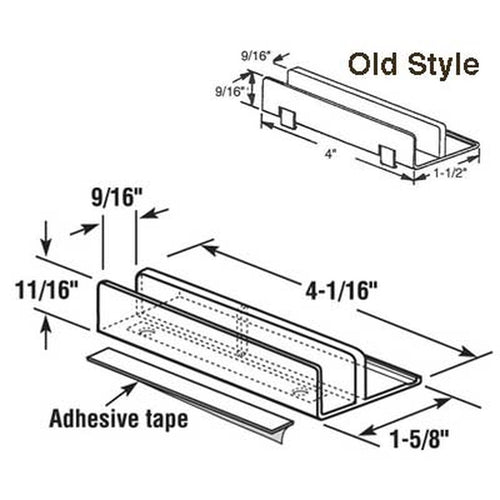 International Sliding Shower Door Bottom Guide Nylon - International Sliding Shower Door Bottom Guide Nylon