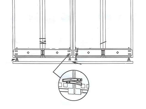 Johnson Hardware Bi Fold 4 Panel Door Aligner Brackets - Johnson Hardware Bi Fold 4 Panel Door Aligner Brackets