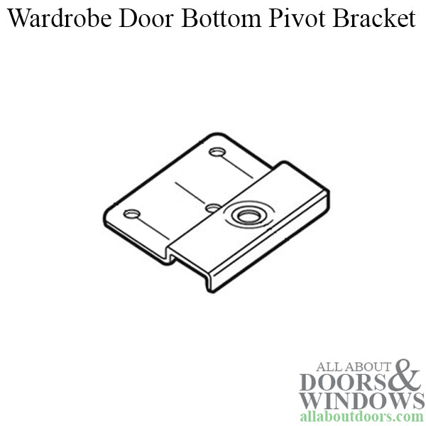 Wardrobe Door Bottom Pivot Bracket - Wardrobe Door Bottom Pivot Bracket