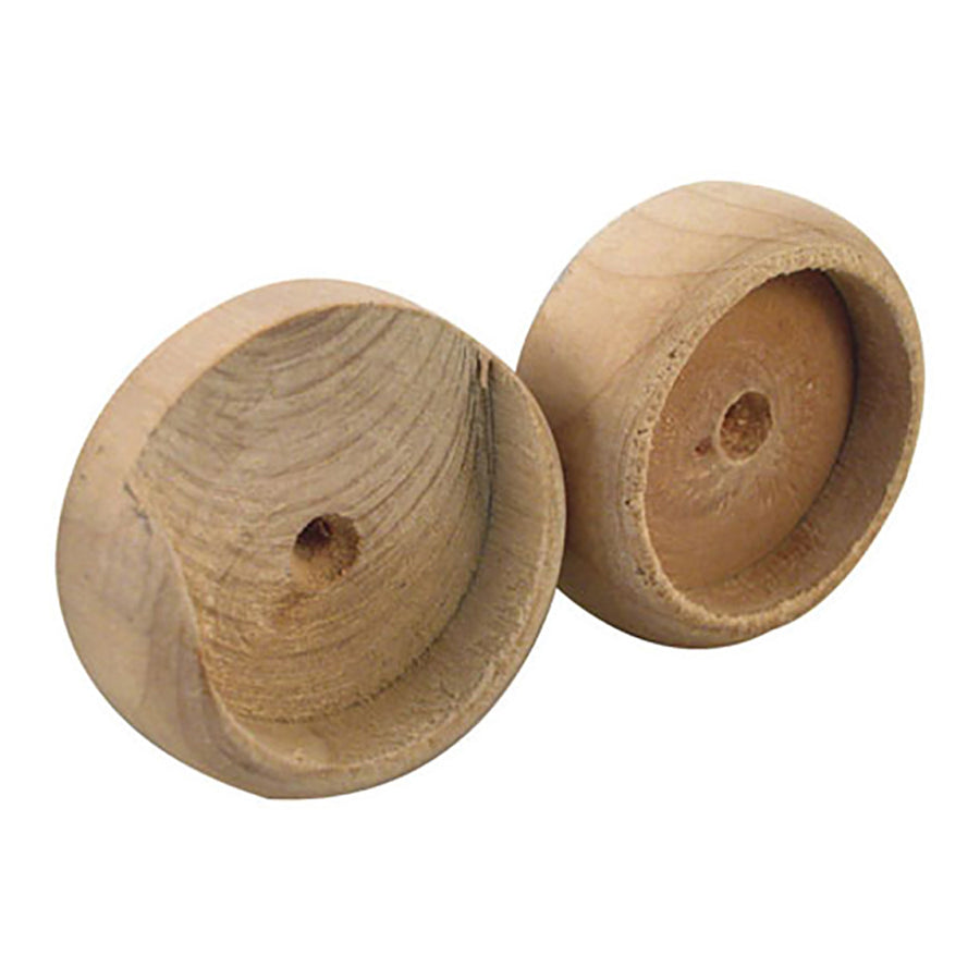 Wood Pole Sockets For 1-3/8 Inch Diameter Wood Closet Rods - Wood Pole Sockets For 1-3/8 Inch Diameter Wood Closet Rods