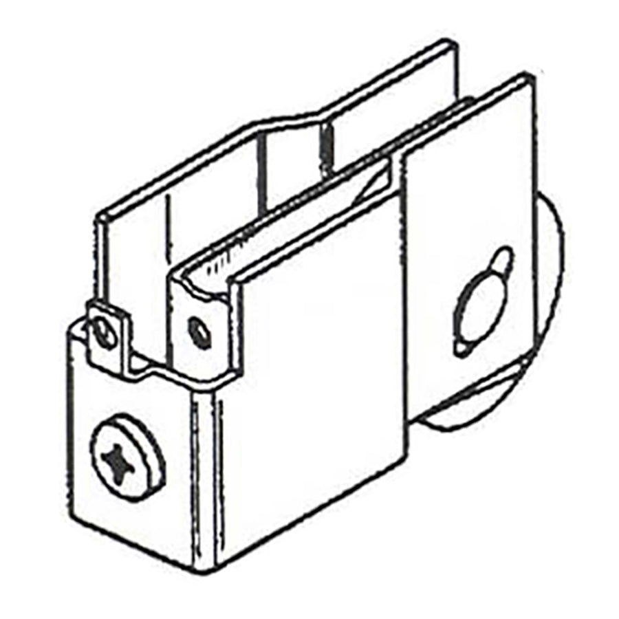Roller, Wardrobe Door 1-1/2 Inch Nylon Wheel - Roller, Wardrobe Door 1-1/2 Inch Nylon Wheel