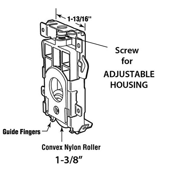 bottom roller assembly w/ tabs, Mirror wardrobe sliding closet door - bottom roller assembly w/ tabs, Mirror wardrobe sliding closet door
