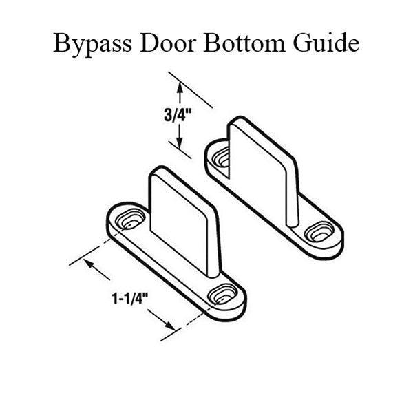 Closet Door Bottom Guide Bypass Door Guide - Closet Door Bottom Guide Bypass Door Guide