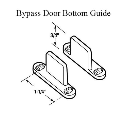 Closet Door Bottom Guide Bypass Door Guide - Closet Door Bottom Guide Bypass Door Guide