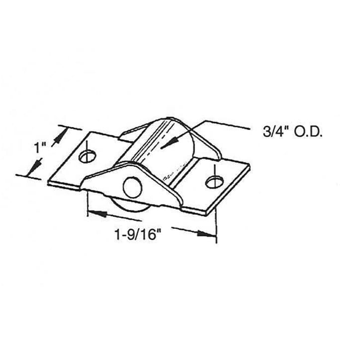 Sliding Door Roller 0.75 Inch Steel Wheel Diameter - Sliding Door Roller 0.75 Inch Steel Wheel Diameter