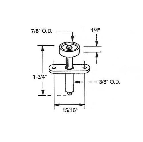 Spring-Loaded Guide Roller with Nails - Spring-Loaded Guide Roller with Nails