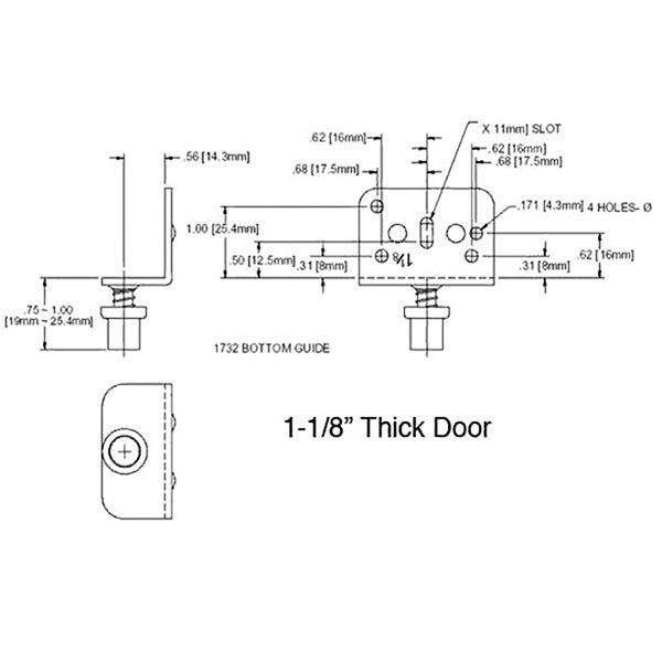 Spring Guide for 1-1/8 Inch Door - Spring Guide for 1-1/8 Inch Door